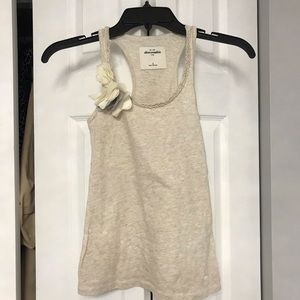 Cream Abercrombie Kids Tank Top
